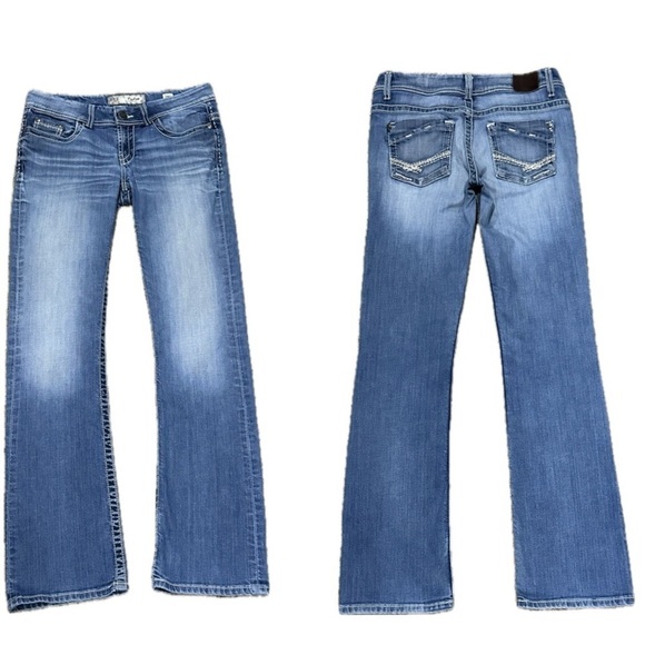 ππ BUCKLE BKE Payton Bootcut Jeans | Distressed Light Washβ Y2K 28L - Picture 2 of 6